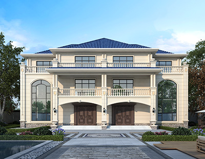 三层双拼农村房屋设计方案